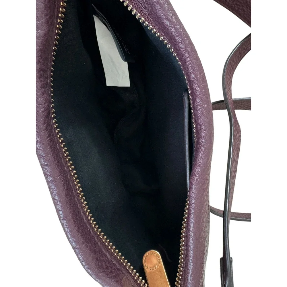 Marc by Marc Jacobs Purple Leather Crossbody Bag M0009470 604 Gold Hardware‎